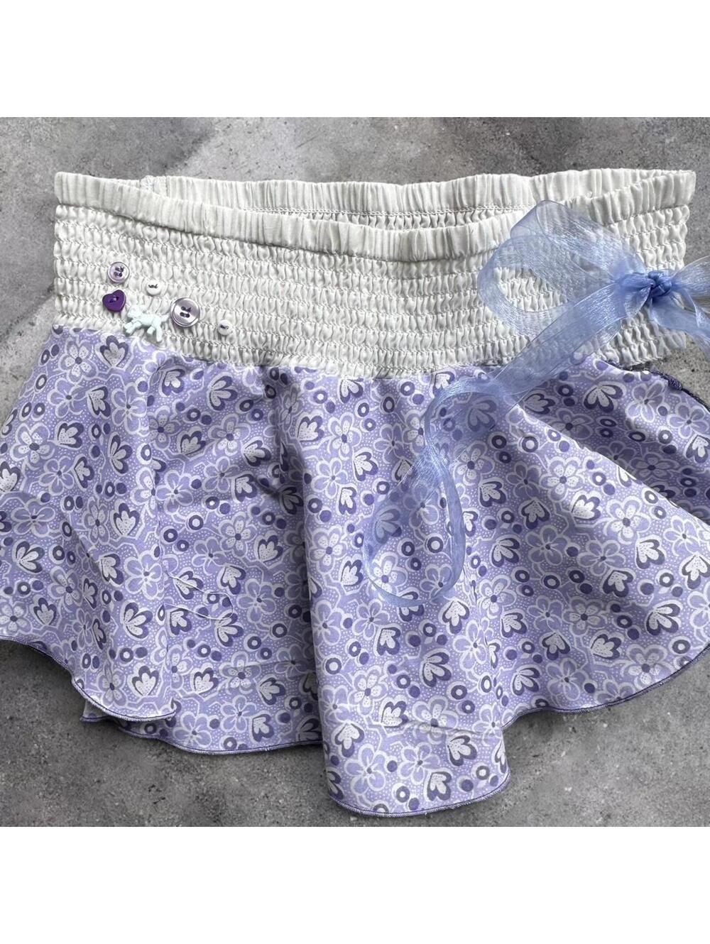 whimsical ruffle mini skirt, size S